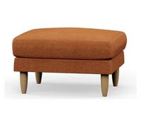 Hutch Fabric Footstool - Rust