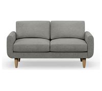 Hutch Fabric Round Arm 2 Seater Sofa - Dove Grey