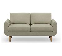 Hutch Fabric Round Arm 2 Seater Sofa - Oat