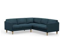 Hutch Plus Reversible Curve Arm 5 Seater Sofa - Aegean Blue