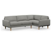 Hutch Slim Reversible Round Arm 5 Seater Sofa - Dove Grey