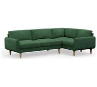 Hutch Slim Reversible Round Arm 5 Seater Sofa - Sage Green
