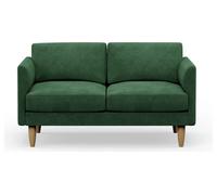 Hutch Velvet Curve Arm 2 Seater Sofa - Sage Green