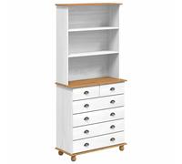 Hutch with Drawer ASKIM Solid Pine Wood Furniture Dining Room Storage vidaXL