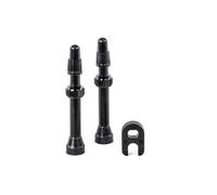 Hutchinson Tubeless Presta Valves - 2 Units BLACK 44MM