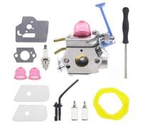 Hutdkte 128LD Carburetor for Husqvarna 125E 128LDX 128DJX 125C 125L 125LD 125R 125RJ 128C 128L 128R 128RJ 124L String Trimmer C1Q-W40A with 545081897 Fuel Line Kit