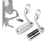 Hutexico Motorcycle Highway Pegs Adjustable Long Angle Footrest Pegs for Harley 1.25" Highway Footpegs Fit for Touring Street Glide Road Dyna Sportster Softail (02)