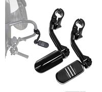 Hutexico Motorcycle Highway Pegs Adjustable Long Angle Footrest Pegs for Harley 1.25" Highway Footpegs Fit for Touring Street Glide Road Dyna Sportster Softail (03)