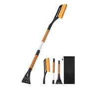 hutianbrt 27" Heavy Duty Snow Brush And Ice Scraper | Detachable For Car Windshield With Foam Grip | Winter Cleaning Tool For Cars, Trucks, SUVs(E,Large (40inch))