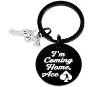 HUTIMY Destiny 2 Gifts Keychain For Women Men Destiny Key Chains Destiny Fans Gift Ace Of Spades Merchandise Destiny Gifts, Stainless Steel, Medium