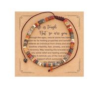 HUTIMY Healing Bracelet for Women Health Anxiety Get Well Soon Gifts Breast Cancer Support Bracelets