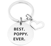 Hutimy Jewelry Pawpaw Gifts Keychain Poppy Key Chain Paw Paws Truckin Grandpa Merch Grandpa Keychain Poppy Gift, Stainless Steel, stainless-steel,