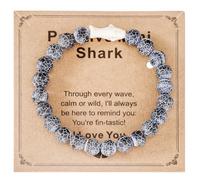 HUTIMY Shark Themed Gifts for Women Men Sharks Lovers Birthday Jewelry Items Stuff Shark Bracelet
