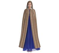 HUTOOLEE Native American Patterns Hooded Cloak Halloween Cosplay Prom Party Comic Con Adult Party Decoration Cape Beautiful Graphic Print