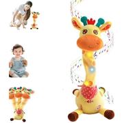 HUTRADE Dancing Giraffe Toy Stuffed Plush,Cute Interactive Talking Giraffe Gift, with Shining Led Lights, Adjustable Volume Function, with 10 Children's Songs Gifts,for Girls Boys Kids