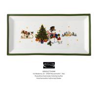 Hutschenreuther Christmas 2023 Happy Wintertime Green - Angular Plate 36x18 cm