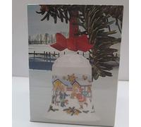 Hutschenreuther Christmas Bell 1985 Porcelain Hanging Ornament