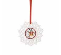 Hutschenreuther Christmas Collection 2025 Christmas Games Jewellery Star Girl with Braids Diameter 7.5 cm