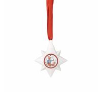 Hutschenreuther Christmas Collection 2025 Christmas Games Porcelain Ministers Girl with Dog / 6.5 x 6.5 x 1.0 cm