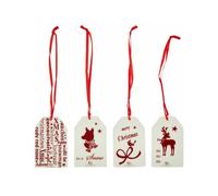 Hutschenreuther Merry Christmas Nordic Red Rectangular Pendant (set of 4)