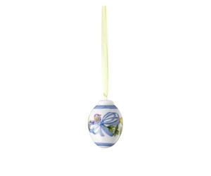 Hutschenreuther Porcelain Mini Egg 2025, Porcelain Egg for Hanging, Diameter 3.4 cm x Height 5 cm, Collector's Edition Easter, Porcelain Multicoloured, Daffodil Yellow Motif