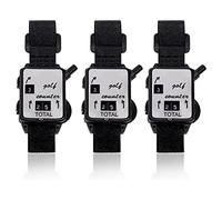 HUTSRAI 3 Pcs Golf Score Counter, Mini Golf Stroke Counter Watch with One Touch Reset Golf Count Scorer Scoring Keeper