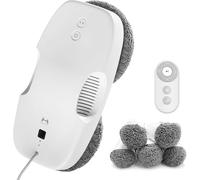 HUTT DDC55 Window Cleaner Robot with Remote Control, 3800Pa Intelligent Navigation Robot Vacuum Cleaner for Windows, Glass, Tiles, Bathroom Cleaning with Multiple Safety Guarantee (DDC55)