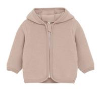 Huttelihut - Baby's Jacket Bear Ears Wool Fleece - Merino jacket size 110, sand