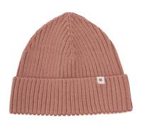 Huttelihut - Kid's Beanie Wool Knit Merino - Beanie size 55 cm - 8-10 Years, pink/brown