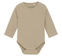 Huttelihut - Kid's Body L/S Rib Boy - Everyday base layer size 56, sand
