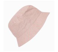 Huttelihut - Kid's Bucket Hat Woven Stripe - Hat size 54 cm - 6-8 Years, white/pink