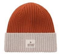 Huttelihut - Kid's Hat Wool Knit Color Block - Beanie size 55 cm - 8-10 Years, red