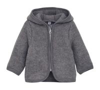 Huttelihut - Kid's Jacket Ears Wool Fleece - Merino jacket size 56, grey