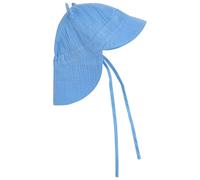 Huttelihut - Kid's Summer Hat Ears Muslin - Hat size 48 cm - 6-12 Months, blue