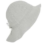 Huttelihut - Kid's Summer Hat Woven Stripe - Hat size 54 cm - 6-8 Years, grey