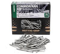 Huttig-Grip 2 inches Framing Common Nail 6d Size, Outdoor Galvanized Finish, 1 lb Pack of 167 Nails