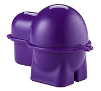 Hutzler Egg To-Go Container with Salt Shaker, Purple