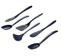 Hutzler Melamine Mini Utensils, Small/7.5", Cobalt Blue, Set of 6