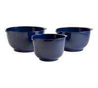Hutzler, Set of 3 Melamine Mixing Bowl Set, 2 L/3 L/4 L, Cobalt Blue