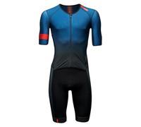 Huub 2025 Mens Pro Aero Open Zip Tri Suit - Blue/Black