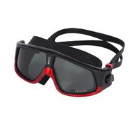 Huub Ryft Open Water Swim Mask Goggles - Black Red Dark Smoke - UV Sun Protection and SPF Properties - Unisex