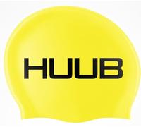 Huub Swim Cap Hat - Yellow - Easy Stretch Lightweight - Unisex - Flat moulded 100% silicone - Excellent durability