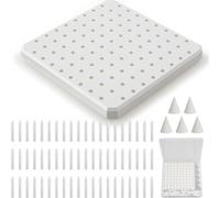 Huudngeje 1 Pack Ceramic Refractory Kiln Mat High Temperature 1350°C Ceramic Firing Mat Reusable Ceramic Kiln Furniture, Clay Art