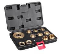 Huudngeje 11Pcs Woodworking Router Bushing Guide 10-30mm Copper Premium Router Guide Bushes