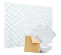 Huudngeje 12Pack Acoustic Panels with Self-Adhesive, 12x12x0.4In Sound Proof Foam Panels, Sound Absorbing Tile for Walls White