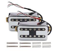 Huudngeje 2Pcs Electric Guitar Humbucker FT Style Neck Bridge Coil Splitting Electric Guitar Pickups