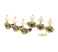 Huudngeje 2pcs Guitar String Tuners Classical Guitar 3 Sets of String Tuning Pegs 3Left 3Right Guitars Knobs Replacement
