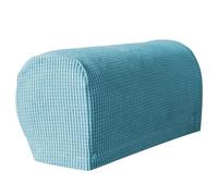 Huudngeje 2PCS Soft Stretch Plush Armrest Covers, Stretch Armrest Covers for Chairs/Sofas, Couch Arm Covers,Light Blue