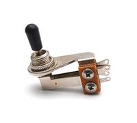 Huudngeje 3 Way Metal Guitar Switch Pickup Selector Toggle Switch for Electric Guitar Parts L Type Metal Tip Silver