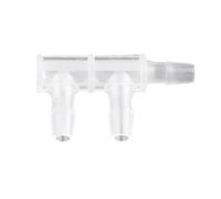 Huudngeje 30 Pcs F-Type Three Way Connector PP Side 3.2mm Water Pipe Joint Aquarium Fish Tank Hose Pagoda Water Separator